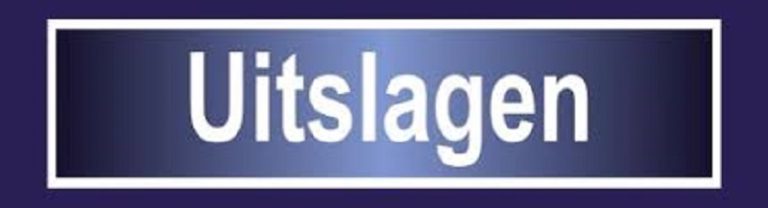 Uitslagen zaterdag 31 mei en zondag 1 juni